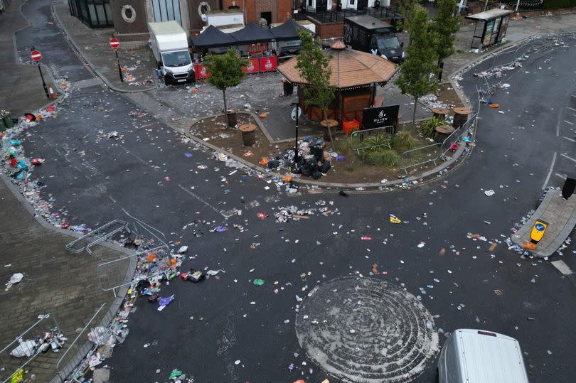 An awful lot of litter - but it all got cleaned up at Cleethorpes' Armed Forces Weekend 2024