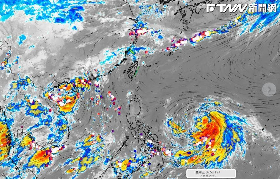 彭啟明表示，今年第3號颱風「谷超」已生成，但影響台灣的可能性較低。（圖／「氣象達人彭啟明」臉書）