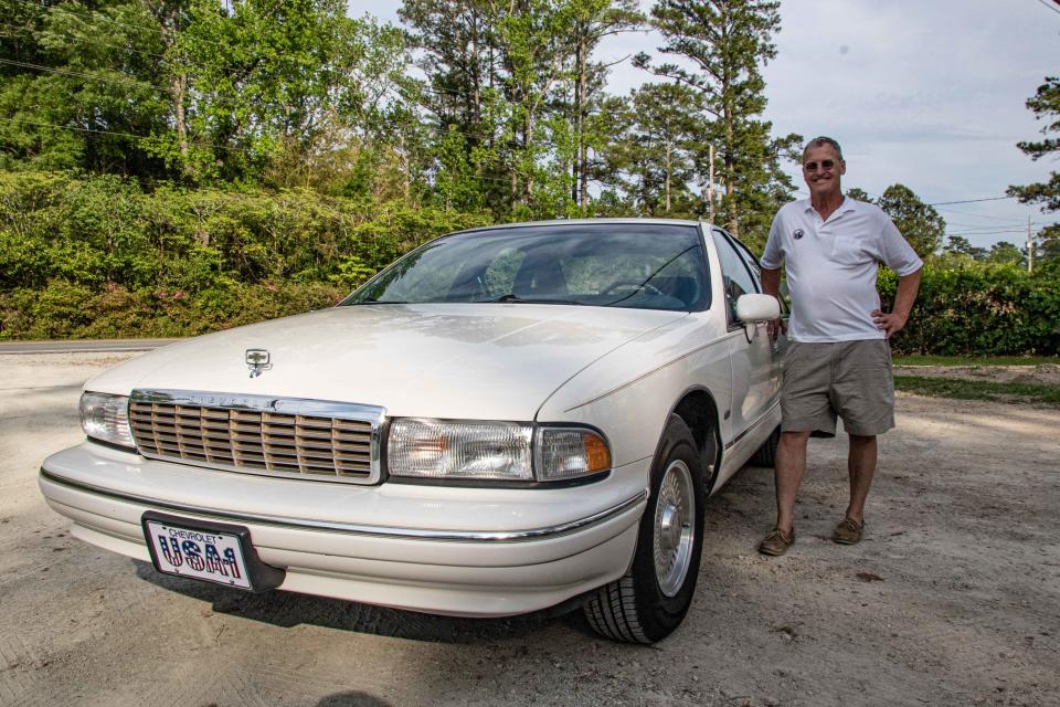 Zach Simons, president of the local AACA chapter is pictured with his '93 Caprice in a previous show.