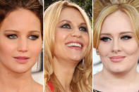 <b>Eyeliner</b> <br>Eyes took center stage with dark lines on the red carpet. Jennifer Lawrence and Claire Danes mix it up with eyeshadow while Adele goes for the winged look.