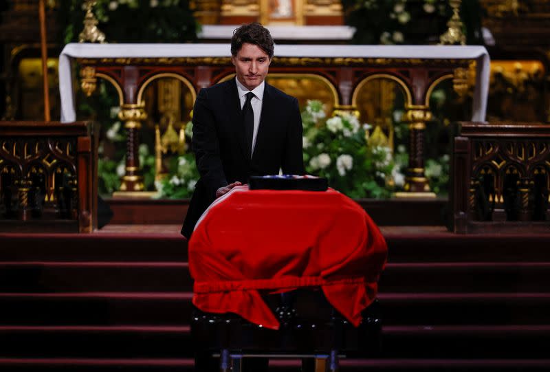 State funeral for former Canadian Prime Minister Mulroney, in Montreal