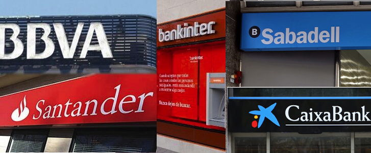 Caixabank, Banco Sabadell y Bankinter, los bancos del euro que más suben este año 