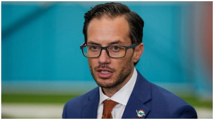 Miami Dolphins Head Coach Mike McDaniel (Photo by Eric Espada/Getty Images)