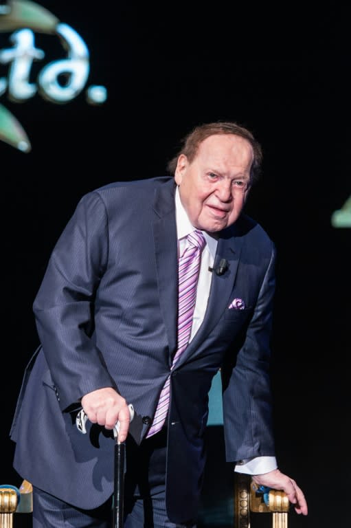 Sheldon Adelson, chairman and chief executive of the Las Vegas Sands Corporation, pictured ahead of the opening of his The Parisian mega resort in Macau, on September 13, 2016