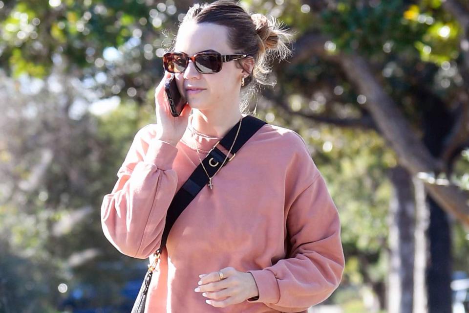 <p>TheImageDirect</p>  Bobbi Althoff is spotted for the first time since split from her husband in Los Angeles on Thursday.