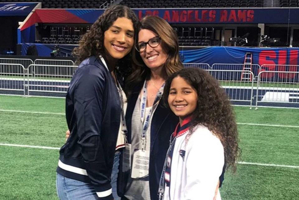 <p>Maya Brady/Instagram</p> Maya Brady with mom and sister.