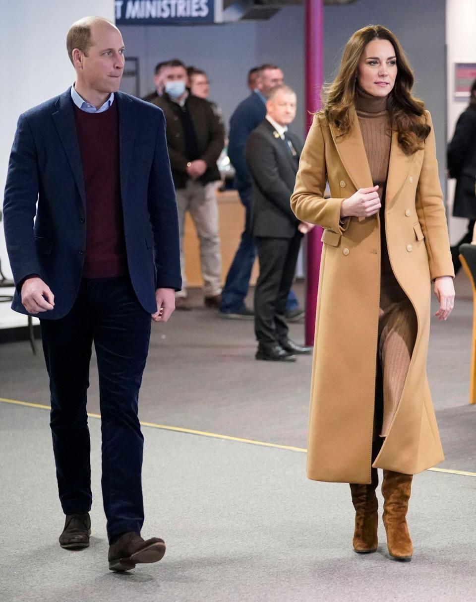 The Duke and Duchess of Cambridge during a visit to the Church on the Street in Burnley