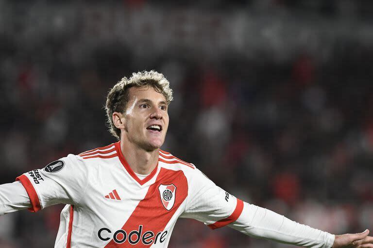 Facundo Colidio selló el marcador de River ante Nacional de Uruguay: el delantero entró en el complemento y puso el 2 a 0