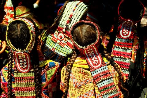 Traditional Kalasha attire - Credit: GETTY