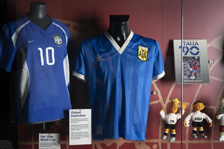 La camiseta que Diego Maradona utilizó ante Inglaterra en el Mundial de México 1986