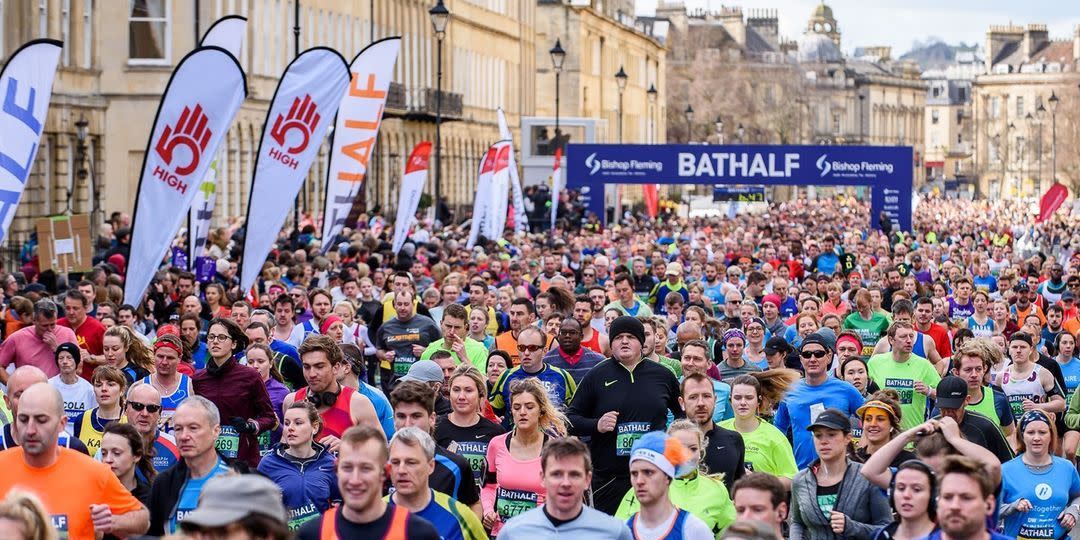 runners at the bath half marathon