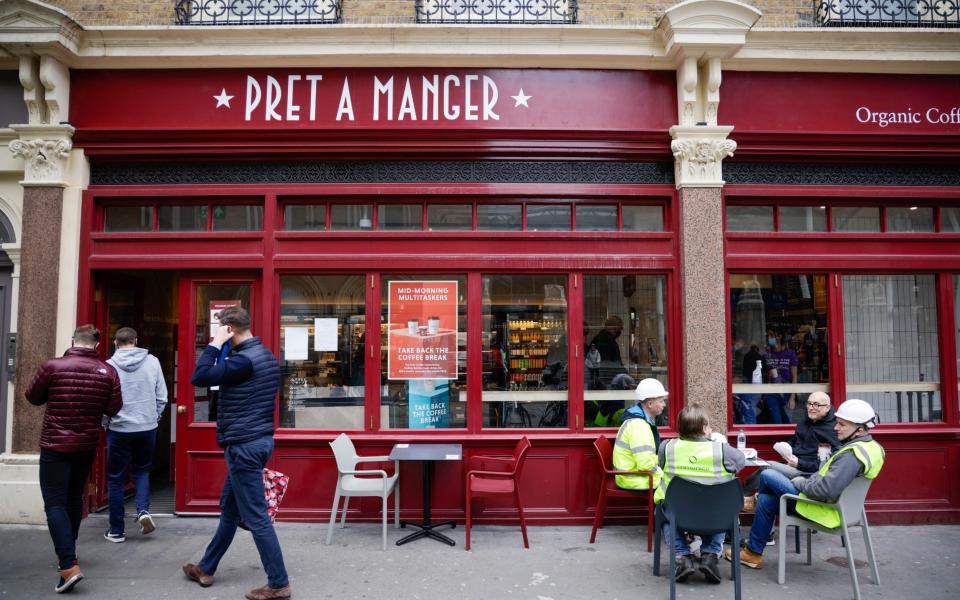Pret a Manger's flat white cost £3.05 in July, up from £2.75 last summer coffee prices - Jason Alden/Bloomberg