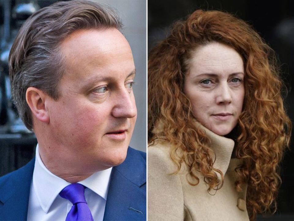 David Cameron is under pressure to release private emails exchanged with Rebekah Brooks (Getty; AP)