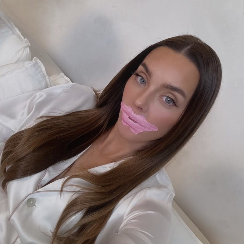 Lauryn Bosstick wearing The Skinny Confidential Mouth Tape<p>Photo: Courtesy of The Skinny Confidential</p>