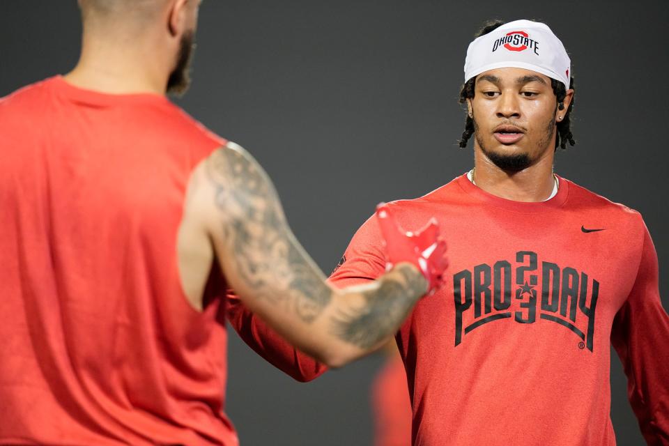 Ohio State wide receiver Jaxon Smith-Njigba is a popular pick for the Packers.