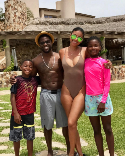 Kevin Hart and family
