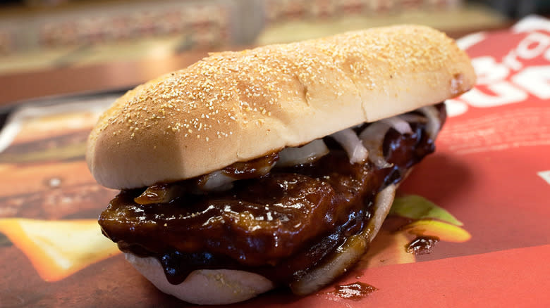 mcrib sandwich