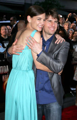 Katie Holmes and Tom Cruise at the New York premiere of Paramount Pictures' War of the Worlds