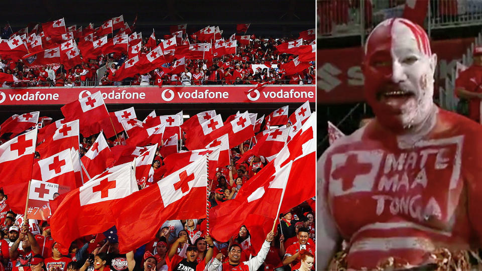 The NRL is investigating a complaint of racist behaviour by a staff member during the Tonga-Kangaroos Test in New Zealand. Pic: Getty/Fox Sports