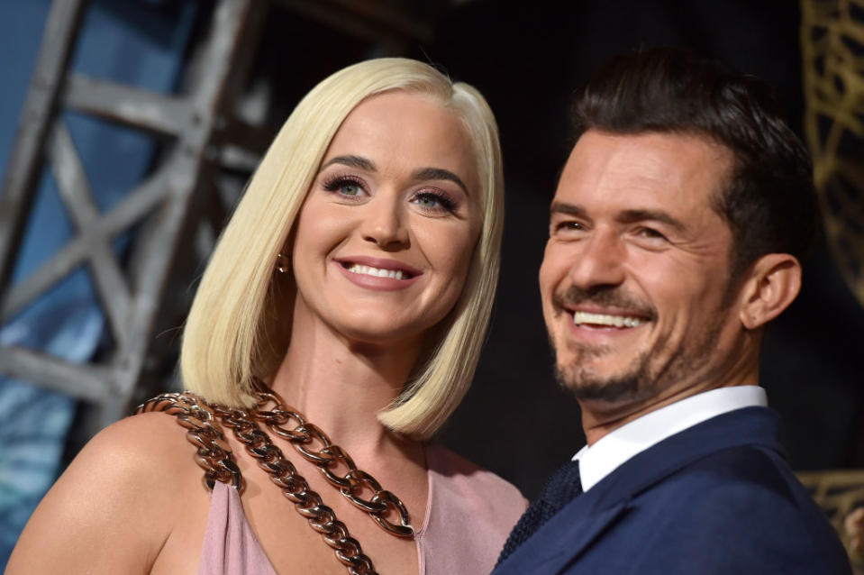 Katy Perry and Orlando Bloom are soon to be parents, pictured here in August 2019. (Getty Images)