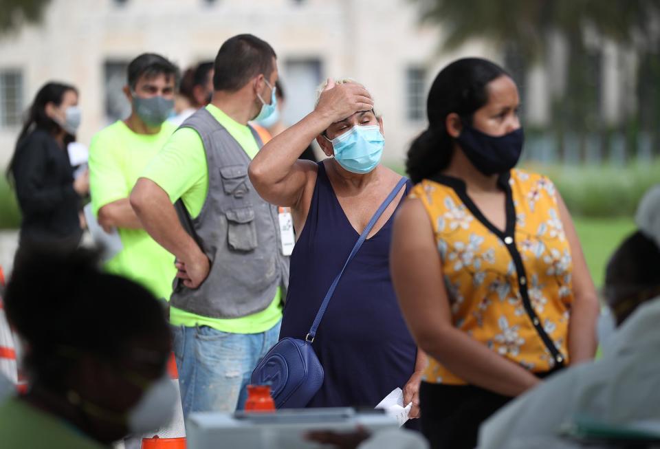 Mobile Covid Testing Site Setup In Miami Beach (Joe Raedle / Getty Images)