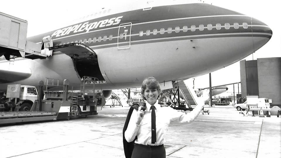 While working for People Express, Rippelmeyer became the first woman to pilot a transoceanic Boeing 747. - Courtesy Lynn Rippelmeyer