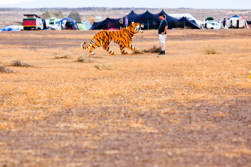 <p>At number one, the most grueling festival takes place deep in the Karoo desert of South Africa. Thousands of people attend the week-long festival in the most basic and remote festival location. Festival or survival of the fittest? Cash serves no purpose as NOTHING is for sale. If you want even basic items like food and water you have to barter for it. Plus the weather goes from freezing to anything in the 40s. This is definitely as tough as they come. <i>[Photo: AfrikaBurn 2012 Mirage/ Jonx Pillemer]</i></p>