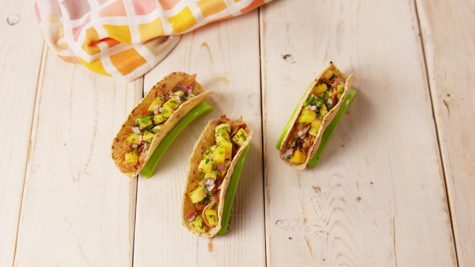 Coffee-Marinated BBQ Chicken Tacos