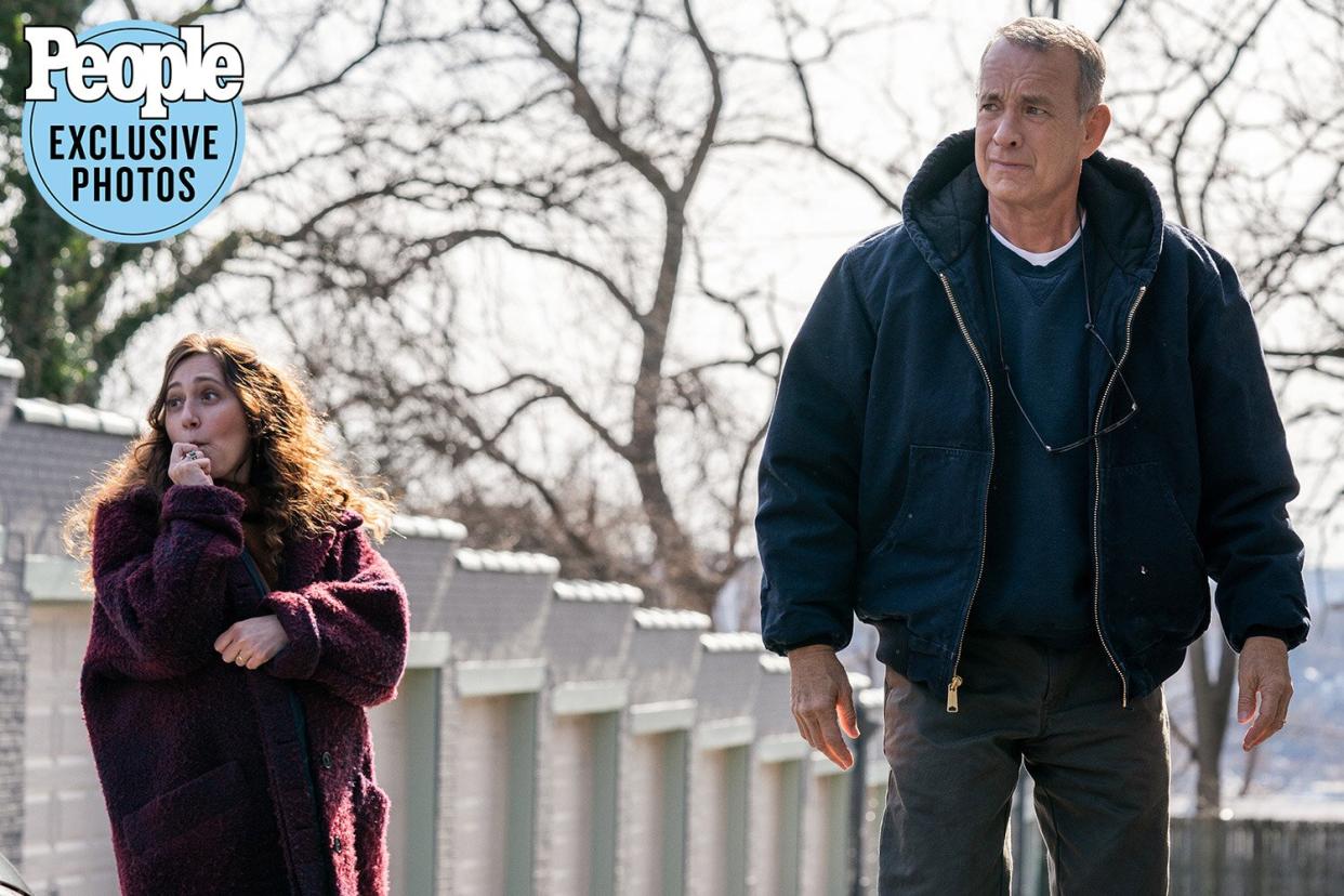 Mariana Treviño and Tom Hanks star in Columbia Pictures A MAN CALLED OTTO. photo by: Niko Tavernise https://app.asana.com/0/1202556224425358/1203199724400417/f