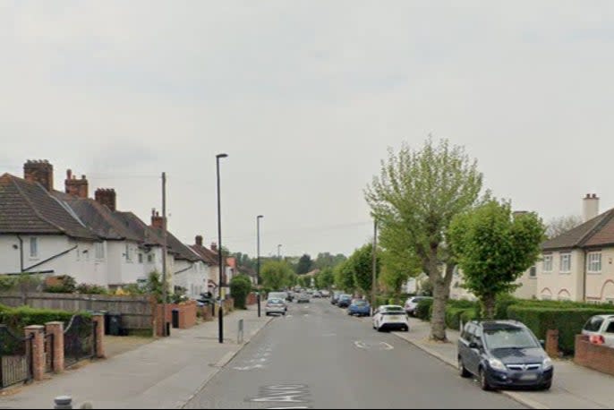 <p>The attack took place on Kensington Avenue, Thornton Heath, in the early hours of Tuesday</p> (Google streetview)