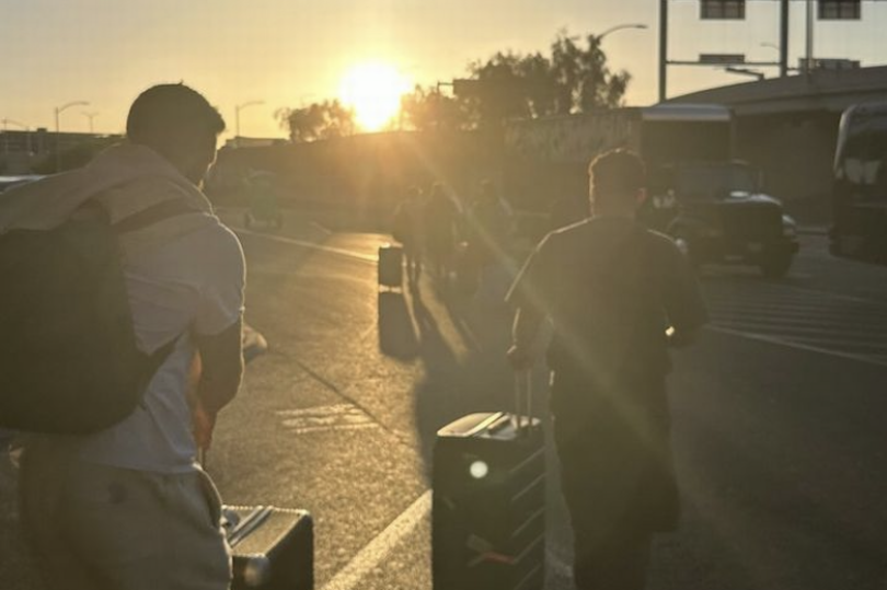 Ben Tozer posted on Instagram when they landed -Credit:Ben Tozer/Instagram