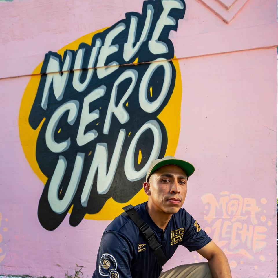 Fransisco Flores, also known as Mala Leche, painted this "Nueve Cero Uno" mural to highlight Memphis' Latinx community.