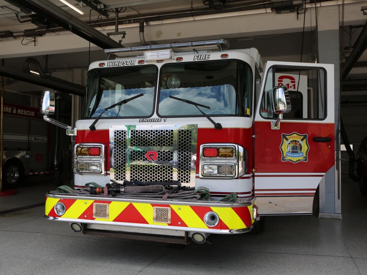 A helicopter, a fire crew from Windsor, an incident commander and several local fire departments responded to the fire near Panuke Lake (Tom Addison/CBC - image credit)