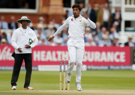 Britain Cricket - England v Pakistan - First Test - Lord?s - 15/7/16 Pakistan's Mohammad Amir reacts Action Images via Reuters / Andrew Boyers/ Livepic