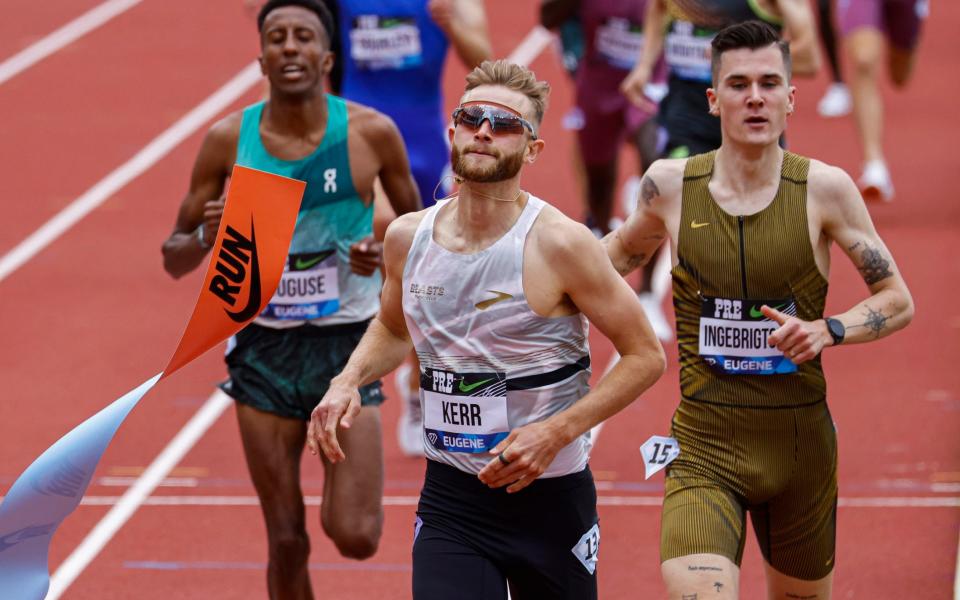 Josh Kerr wins/Josh Kerr beats 39-year British one-mile record – and bitter rival Jakob Ingebrigtsen