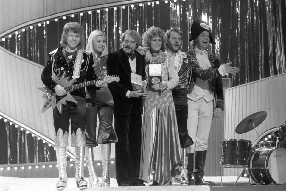 Abba have paid tribute to the ‘musical brilliance’ of their long-standing guitarist, Lasse Wellander, following his death at the age of 70 (PA) (PA Archive)