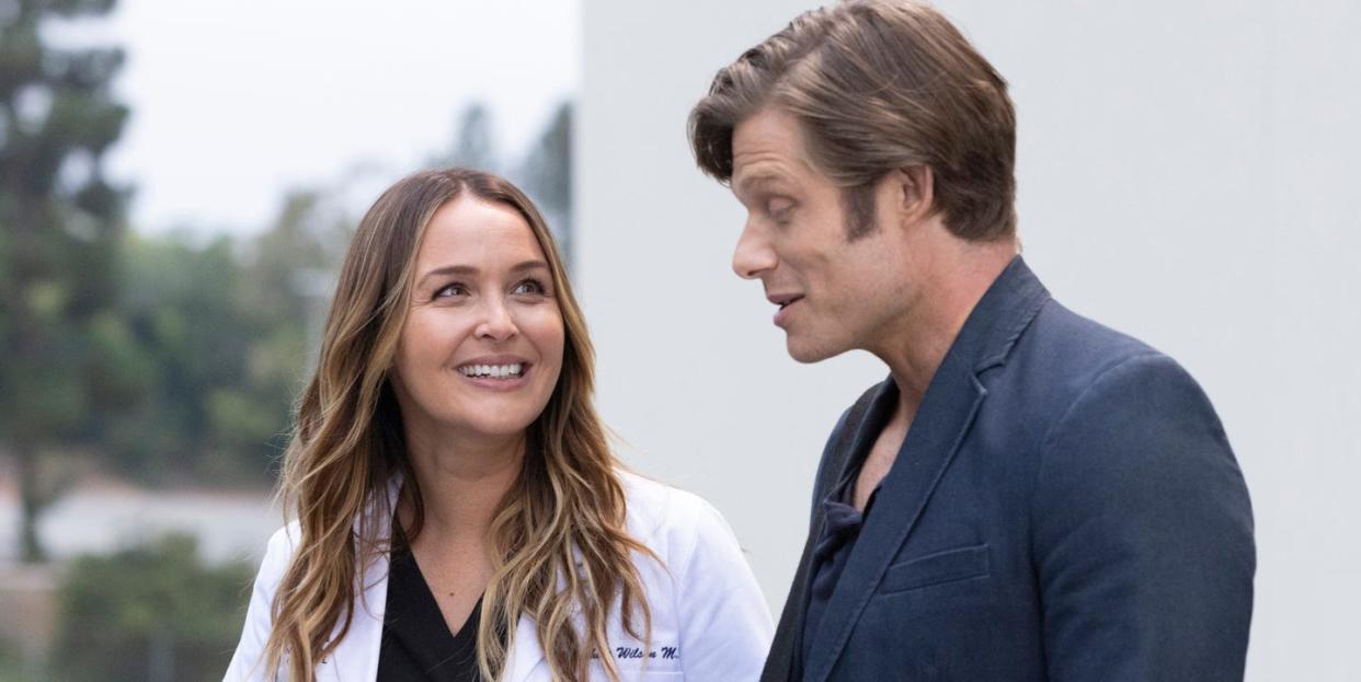 camilla luddington, chris carmack, grey's anatomy season 19