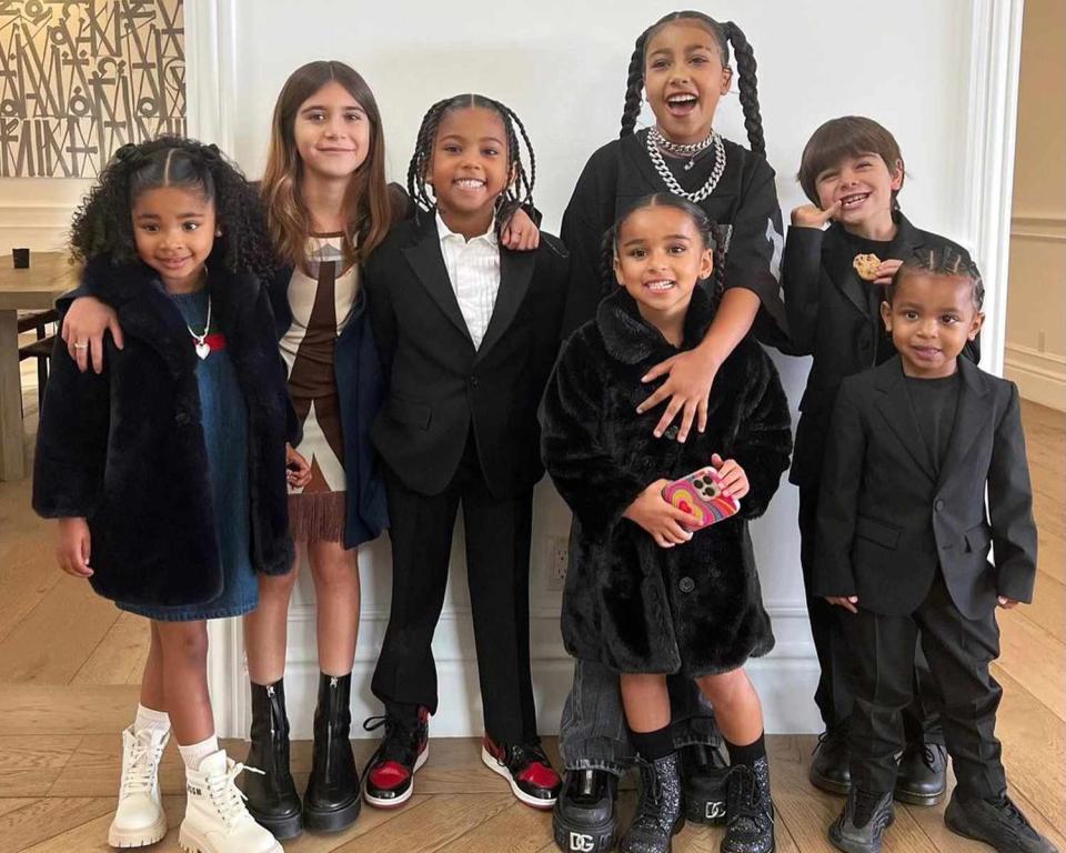 <p>Khloe Kardashian/Instagram</p> Kardashian-Jenner kids, including True Thompson, Penelope Disick, Saint West, North West, Chicago West, Reign Disick and Psalm west 