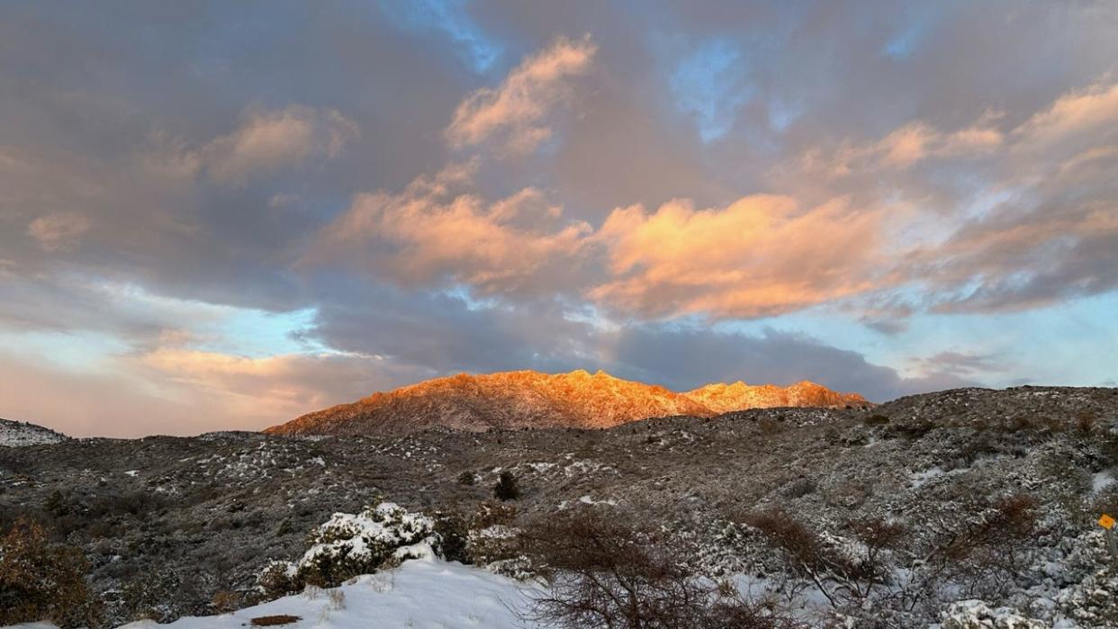 <div>Karen Woodsmall captured a beautiful sunset in the Prescott National Forest</div>