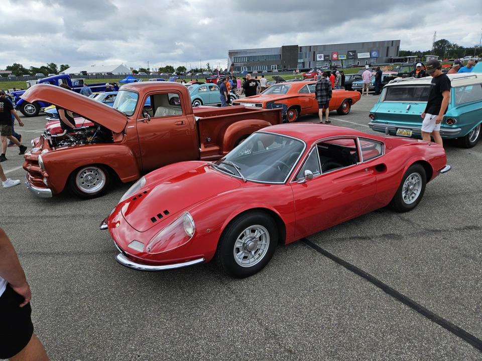 ferrari dino gt at m1 concourse vintage cars and coffee 2024