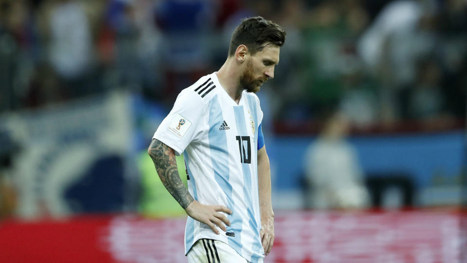 Experts on The 32 insisted Lionel Messi couldn’t be ruled out in the Golden Boot race despite Argentina’s struggles. (Getty)