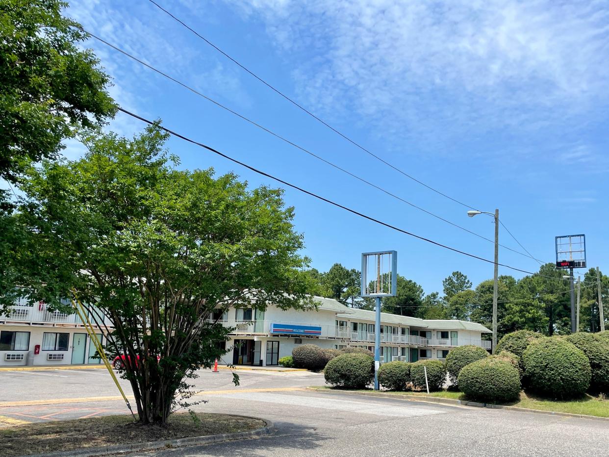 The Tuscaloosa City Council has revoked the business license for the hotel that once operated as Motel 6, seen here on June 16 with no signs indicating the brand, after finding that it was a "public nuisance and dangerous to the public safety, health and welfare.”