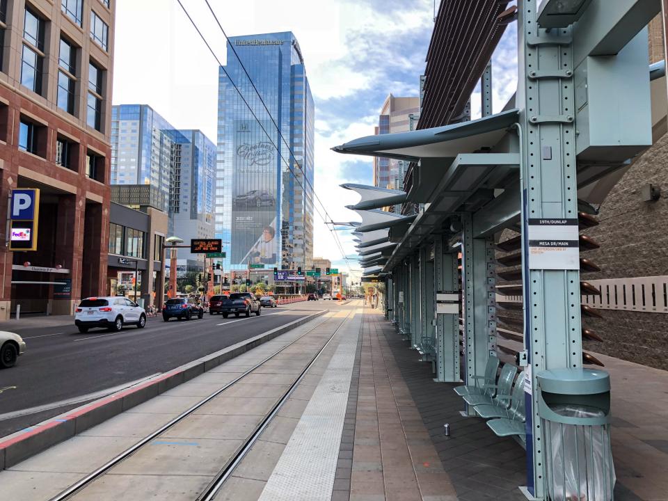 A street in downtown phoenix