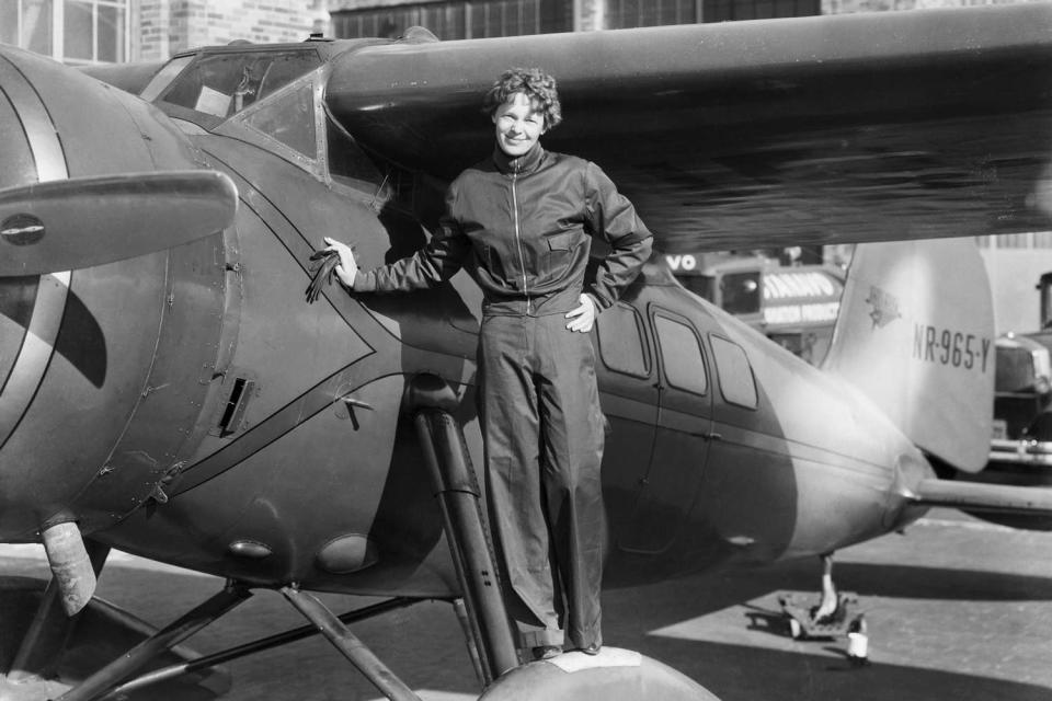 <p>Getty</p> Amelia Earhart
