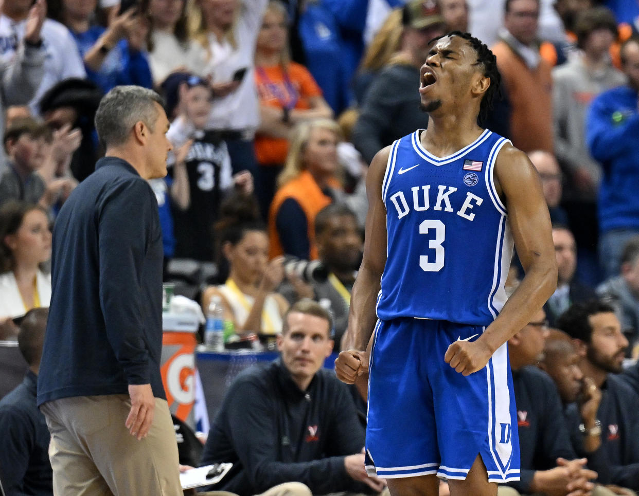 Jeremy Roach and the Duke Blue Devils looked good in winning the ACC tournament. (Photo by Grant Halverson/Getty Images)
