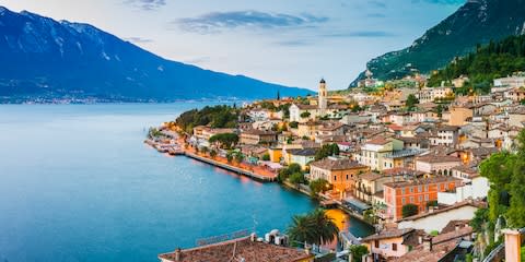 Combine peaks and waves at Lake Garda - Credit: GETTY