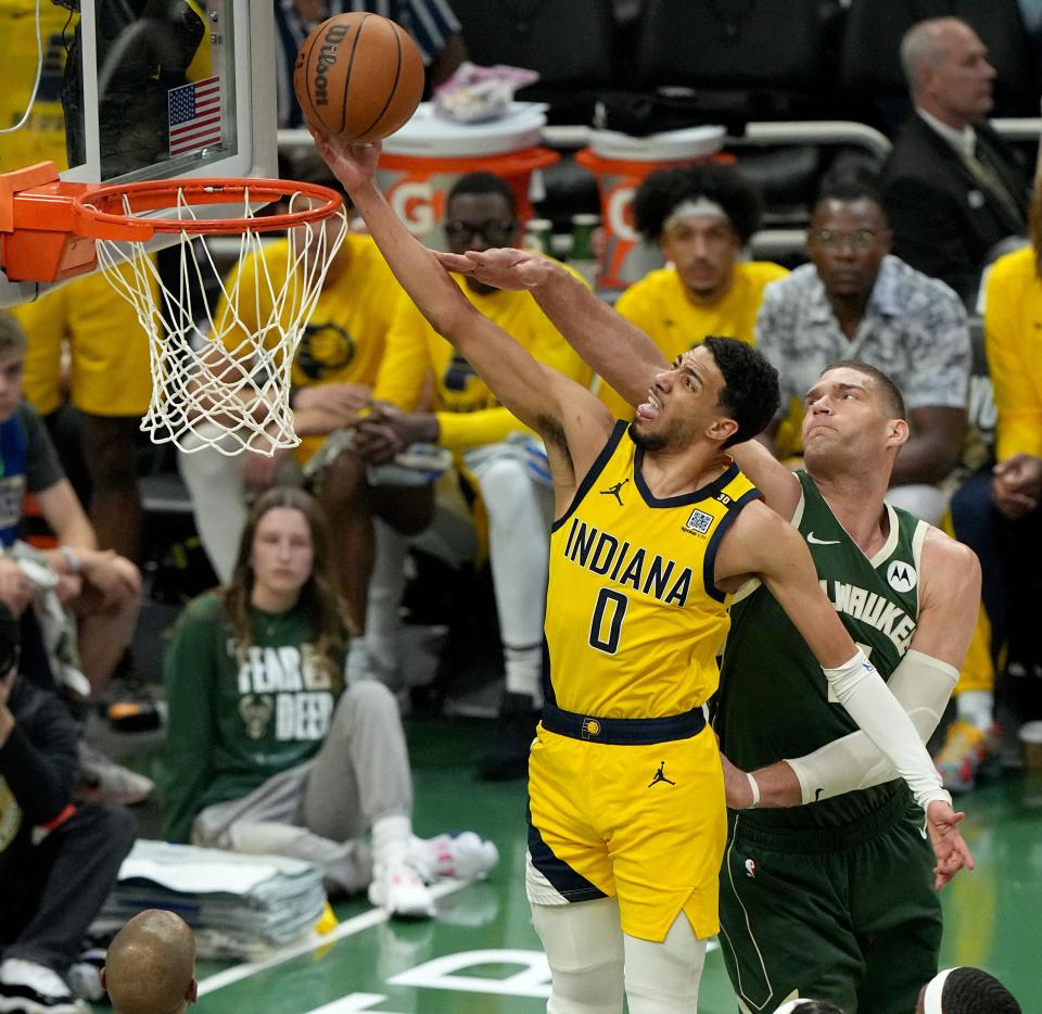 Will Tyrese Haliburton and the Indiana Pacers beat the Milwaukee Bucks in Game 6 of their NBA Playoffs series? NBA picks, predictions and odds weigh in on Thursday's game.