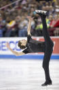 Jason Brown performs during the senior men's short program at the U.S. Figure Skating Championships, Saturday, Jan. 25, 2020, in Greensboro, N.C. (AP Photo/Lynn Hey)