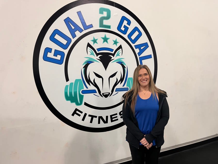 Carol Giba, the owner of Goal 2 Goal Fitness in Jamestown Township. (Jan. 2, 2024)