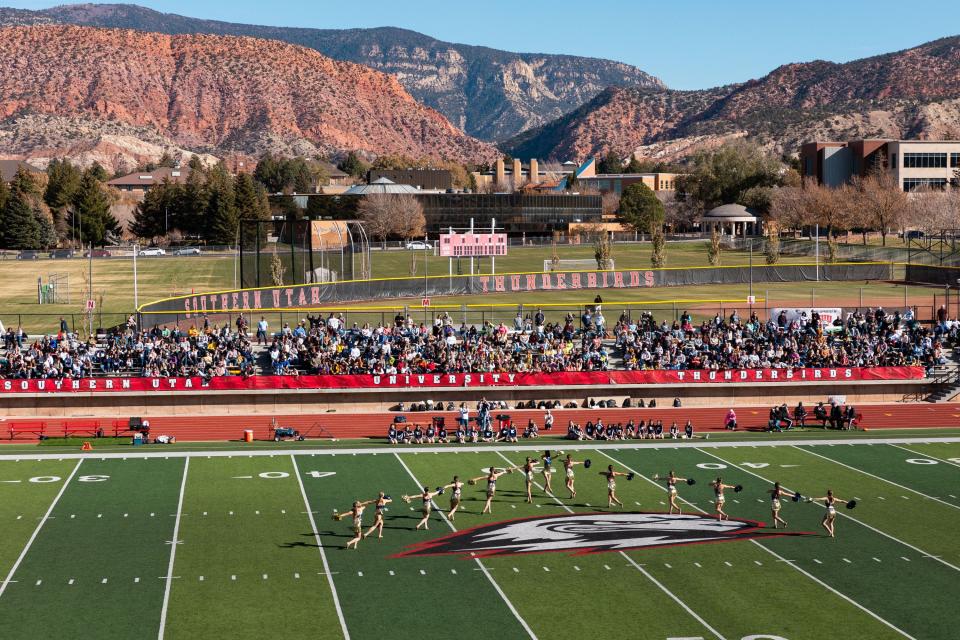 Beaver High School plays Enterprise High School in the 1A football state championship at Southern Utah University in Cedar City on Saturday, Nov. 11, 2023. | Megan Nielsen, Deseret News